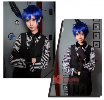 

Hatsune Miku VOCALOID 2 Anime cosplay Japanese Harajuku Halloween VOCALOID KAITO poker face cosplay female costumes