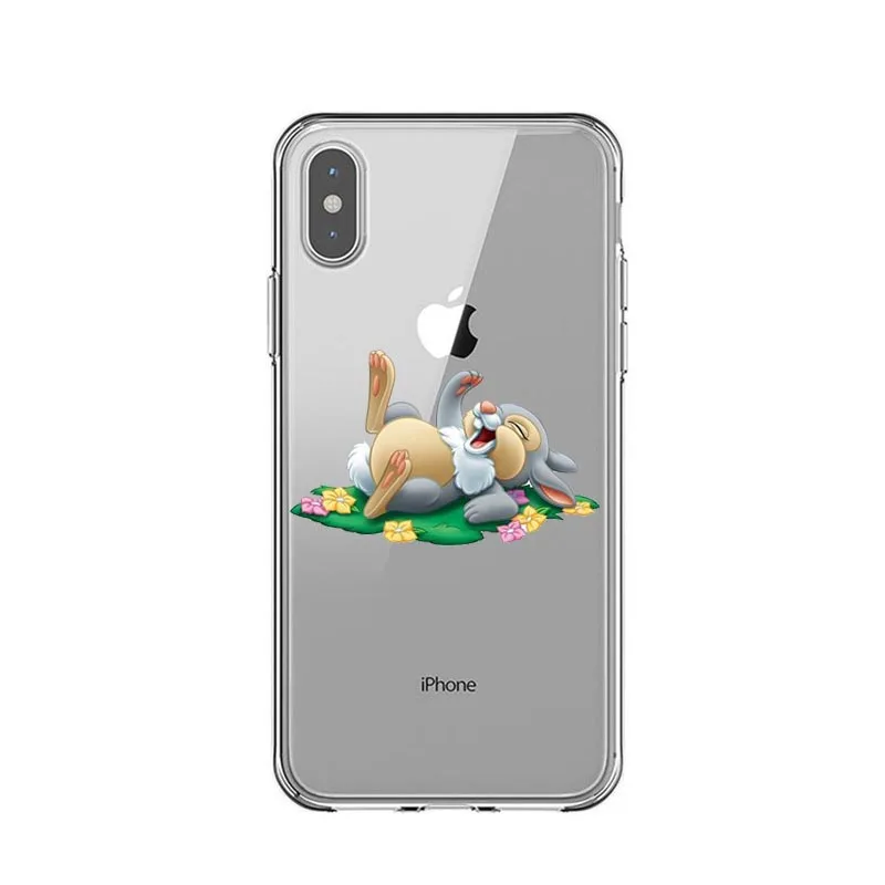 Прозрачный Мягкий Силиконовый ТПУ чехол для телефона Piglet Bambi для iphone 11 Pro Max 5S SE 6 6S Plus XR XS MAX 7 8 Plus