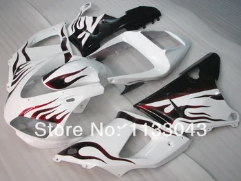

7Gifts+ Dk red flame white fairings for YAMAHA YZF R1 98 99 YZF-R1 98-99 YZF1000 R1 98 99 YZF R1 1998 1999 hi-quality ABS #17jsj