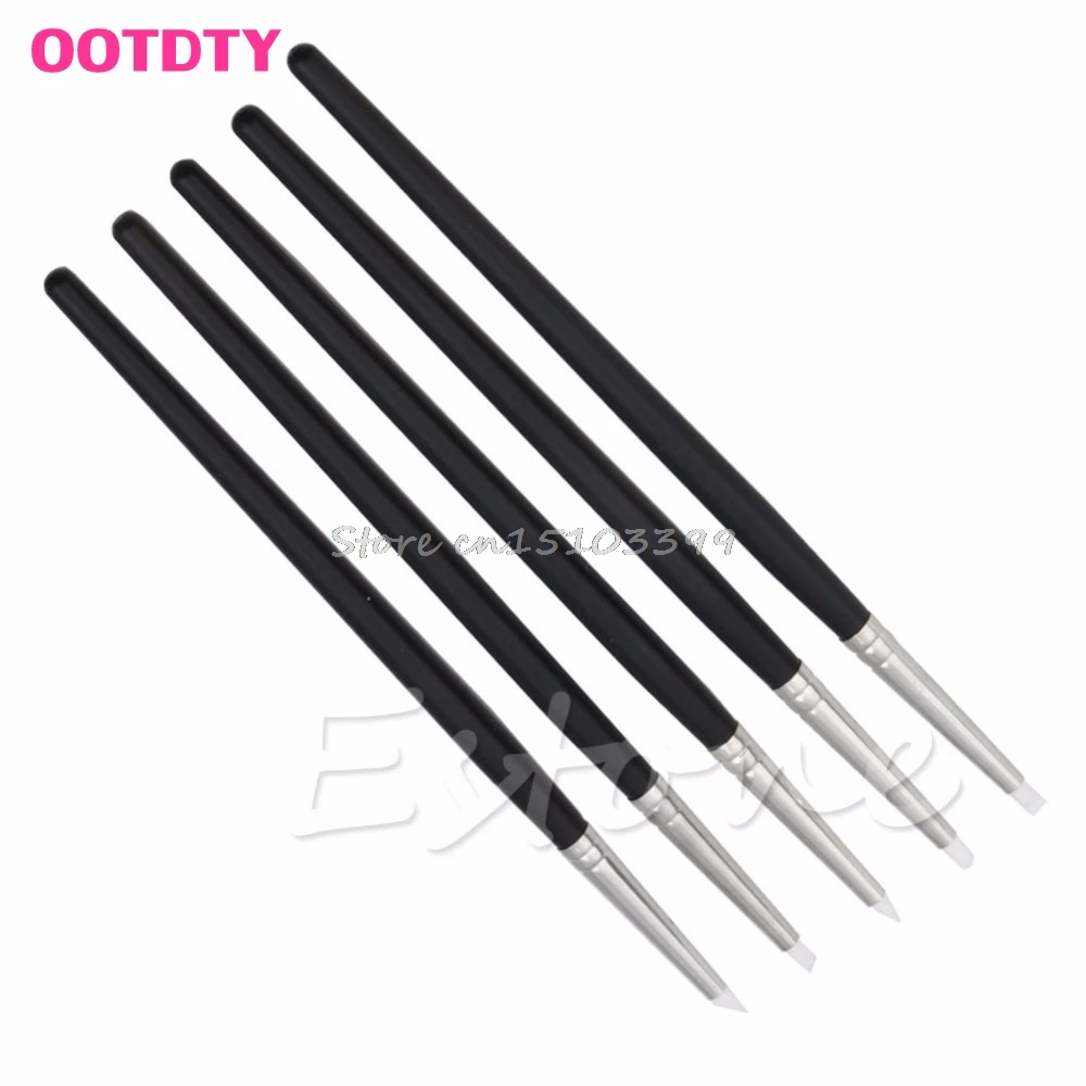

New 5Pcs Flexible Silicone Rubber Shapers Clay Sculpting Fimo Modelling Hobby Tool Drop Ship