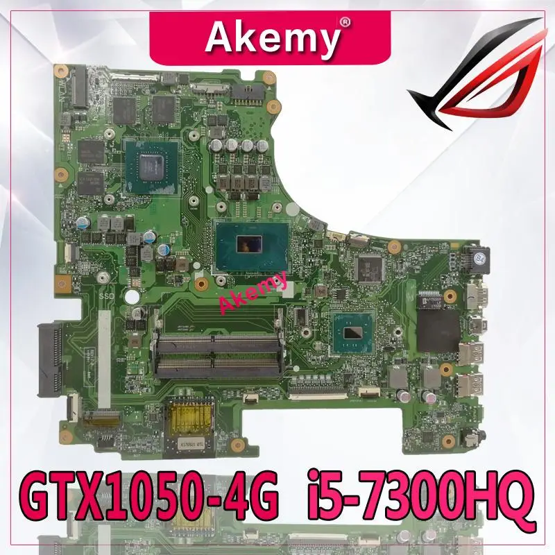 cheap Akemy ROG GL553VD Laptop motherboard for ASUS GL553VD GL553V GL553 Test original mainboard i5 7300HQ GTX1050 4G