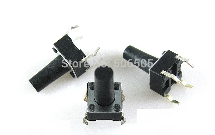 

6x6x11mm 4pin DIP Tactile Tact Mini Push Button Switch Micro Switch Momentary 100pcs/lot