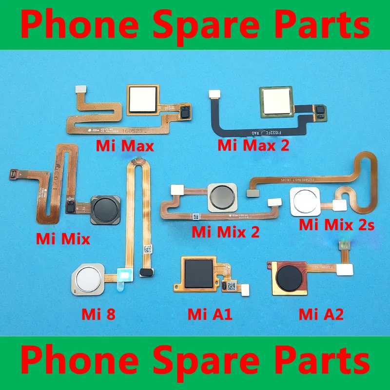 

For Xiaomi Mi Max 2 3 A1 A2 fingerprint sensor Flex Cable home button Replacement