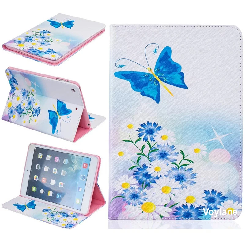 Painting PU Leather Slim Stand Case For Apple iPad mini ...
