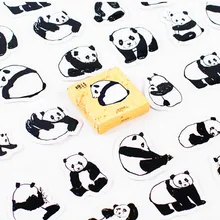 Big Eye ถ่านหินโน๊ตบุ๊คแมวไดอารี่สติกเกอร์ Notepad จีน PANDA กระดาษหมายเหตุ Book Replaceable ของขวัญเครื่องเขียน ...(China)