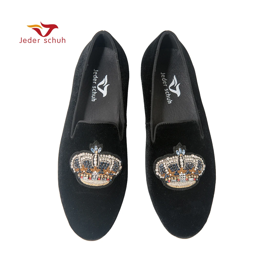 Мужская шелковая обувь Jeder Schuh темно синие лоферы на плоской подошве подходят для