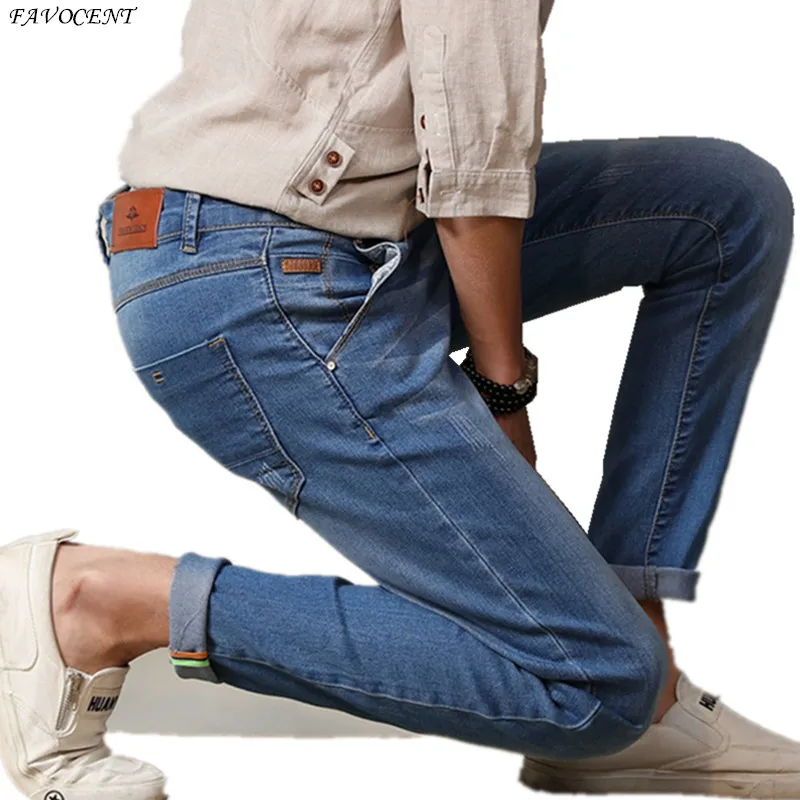 

New Arrivals 2017 Brand Mens Jeans Size 28 to 38 Black Blue Stretch Denim Slim Fit Men Jean Man Pants Male Trousers Multicolor