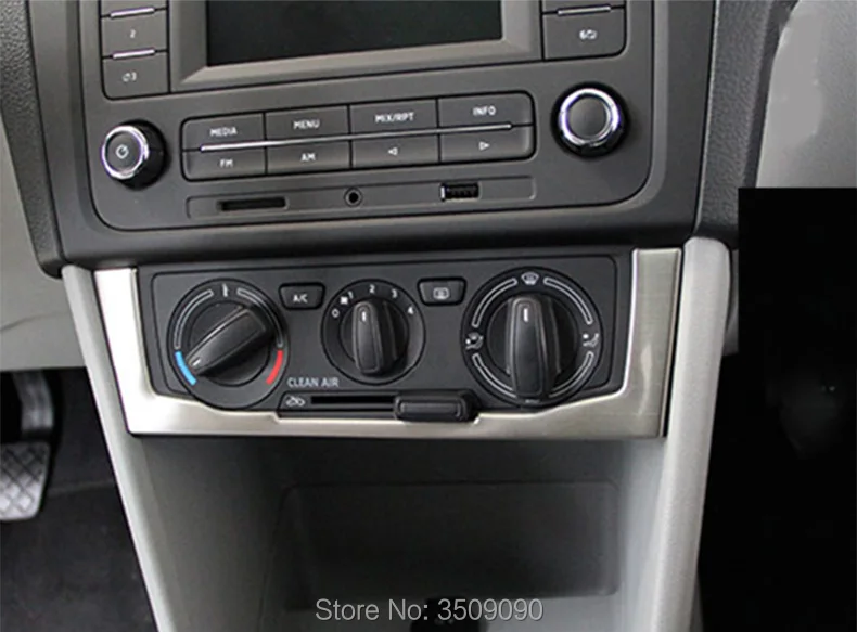 

For Skoda Rapid 2017 2018 Air Conditioning Switch Decorative Box Car Accessories