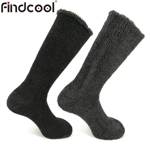FINDCOOL, шерсть мериноса, плотные теплые носки, носки для велоспорта, носки для верховой езды, мужские, женские, для спорта на открытом воздухе, носки для бега, велосипеда