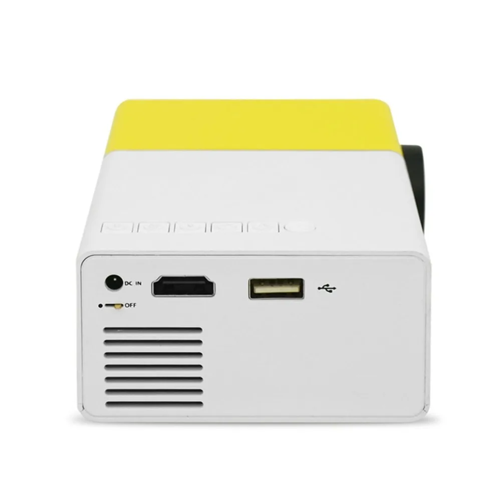 YG300 LED جهاز عرض صغير عالية الدقة فائقة المحمولة HD 1080 وعاء HDMI USB العارض مشغل الوسائط المسرح المنزلي متعاطي المخدرات YG300 LED جهاز عرض صغير عالية الدقة فائقة المحمولة HD 1080 وعاء HDMI USB العارض مشغل الوسائط المسرح المنزلي متعاطي المخدرات