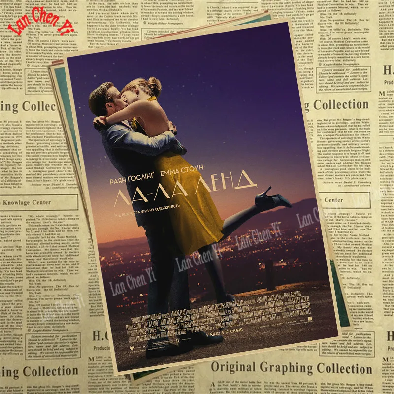 LA LAND классический фильм крафт-постеры для бара кафе домашний декор настенная роспись