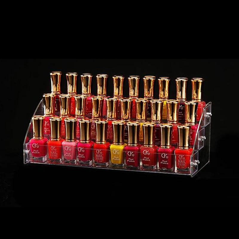 Fashion Acrylic Cosmetic 2-7 Layers Clear Acrylic Organizer Lipstick Jewelry Display Stand Holder Nail Polish Essential Oil Rack