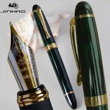 IRAURITA перьевая ручка JINHAO X450 темно-зеленый и золотой 18 KGP 0,7 мм перо с широким основанием полностью металлический синий красный 21 цвет и чернила JINHAO 450