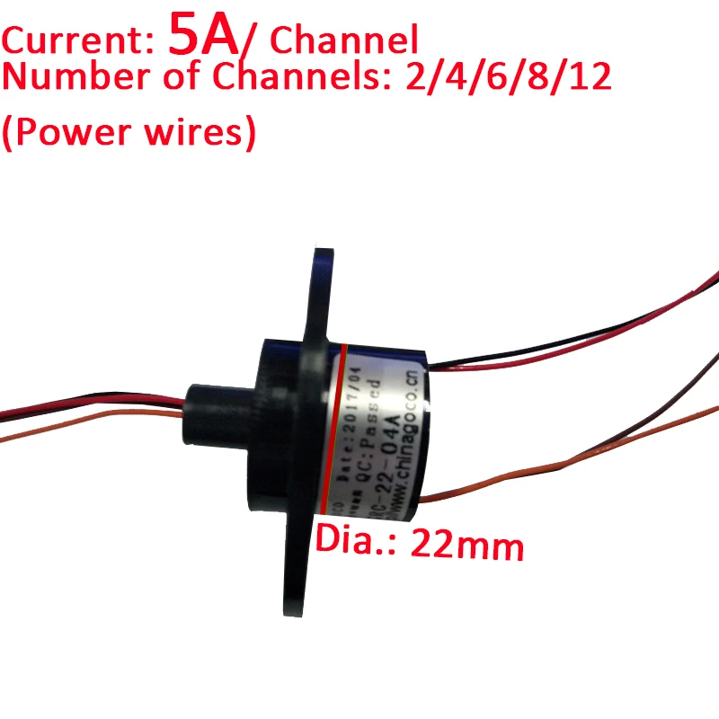 Скользящее кольцо 22 мм от 2 до 12 каналов 5A вращающееся кольцо для обеденного стола электрические коллекционные кольца вращающееся кольцо