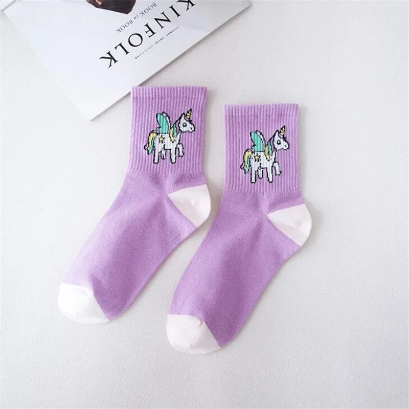New Women Funny Socks Unicorn Cartoon Animals Ins Popular Horse Kawaii Socks Harajuku Unicorn Socks For Girl Woman Cotton Meias New Women Funny Socks Unicorn Cartoon Animals Ins Popular Horse Kawaii Socks Harajuku Unicorn Socks For Girl Woman Cotton Meias