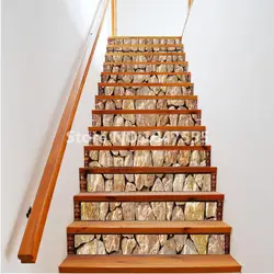 13 шт./компл. самоклеющиеся украшение для лестницы обои съемные настенные наклейки желтый камень лестница живопись для гостиной домашний
