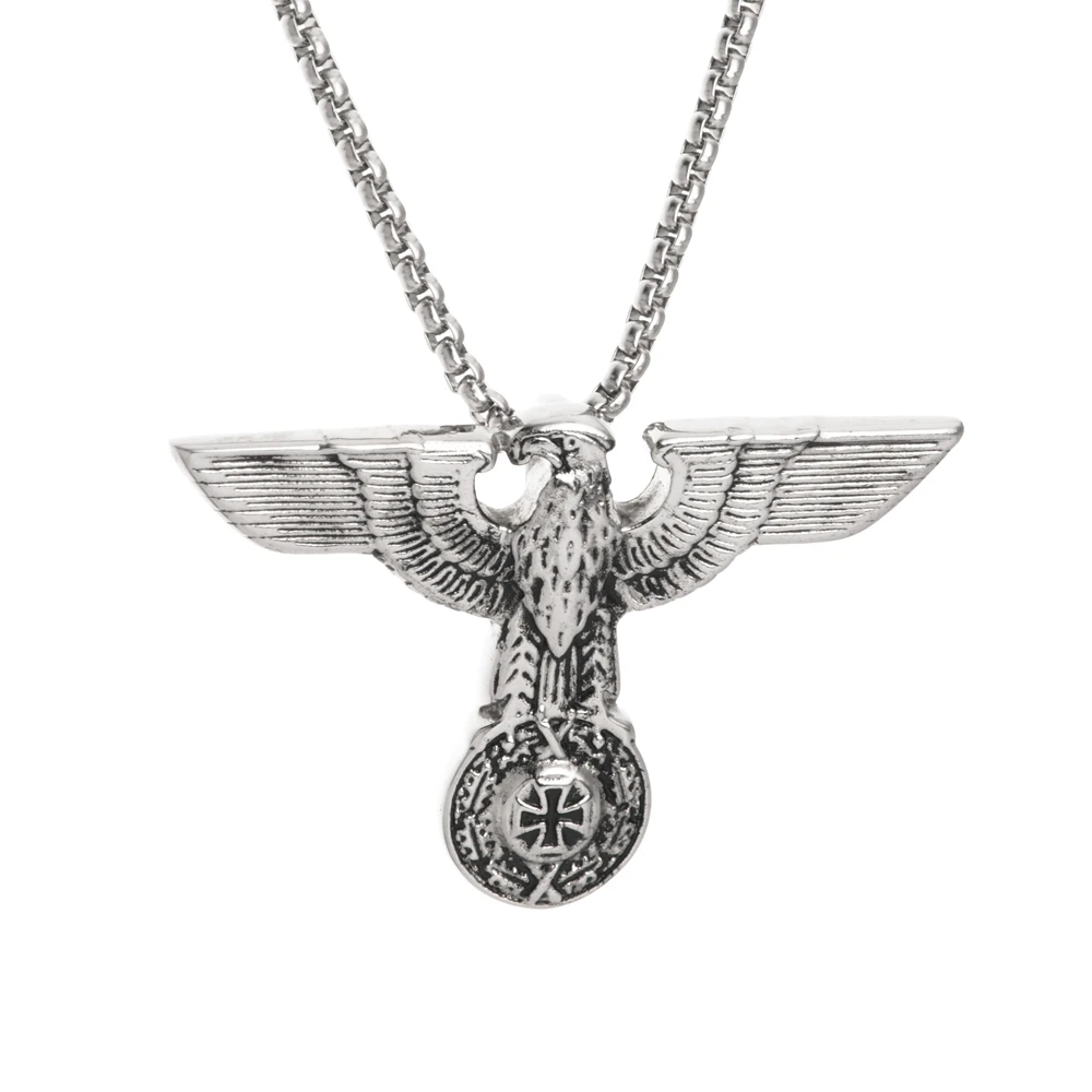 

2019New Goofan Hiphop Falcon Symbol Pendant Superior Quality Necklace Stainless Steel Fashion Jewelry For Men Women Gift STN2474