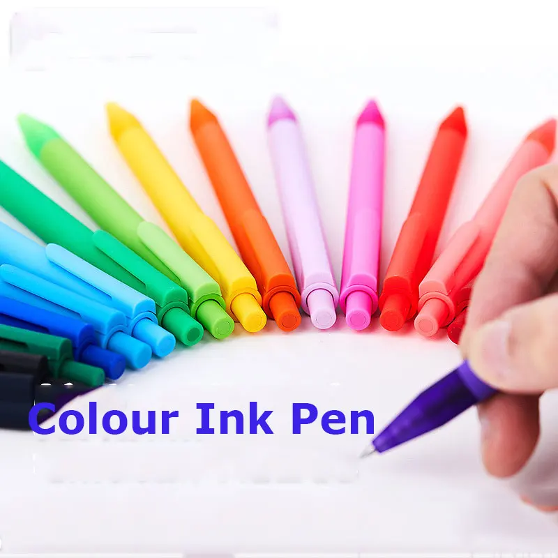 

1Pcs Kawaii Gel Pen 16 Colors For Choose 0.5mm Colour Ink Pen Maker Pen School Office Supply 20 Colours Student Stationery