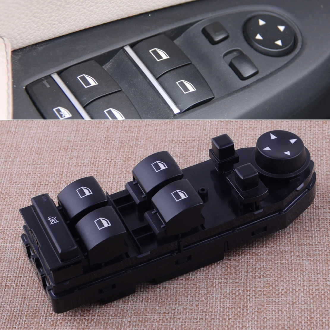 

Driver Window Lifter Mirror Switch Control Unit Fit For BMW X3 E83 2.5i 3.0i 3.0si models 2004-2007 2008 2009 2010 61313414355