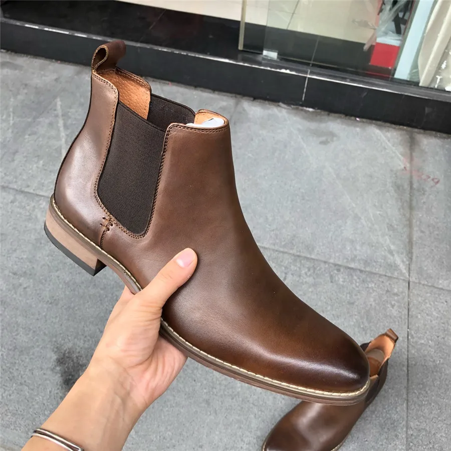 high end leather boots