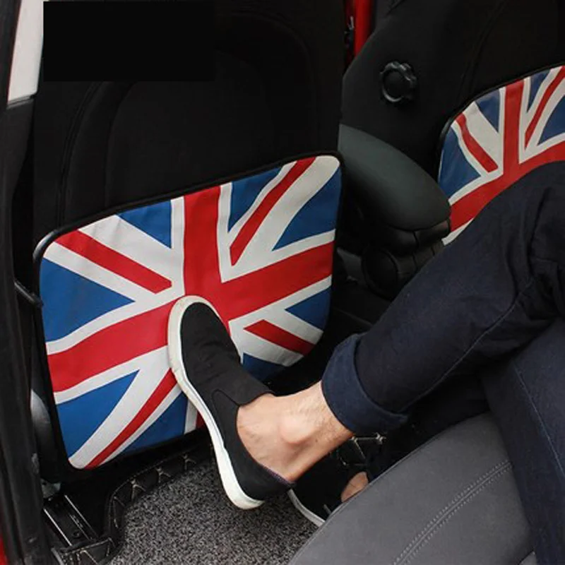 

Anti-kick pad Car Back Seat Protector British flag Printing Seat Back Storage Bag