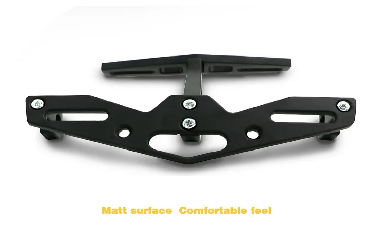 Universal Motorcycle Motorbike Adjustable Angle Aluminum License Number Plate Holder-636