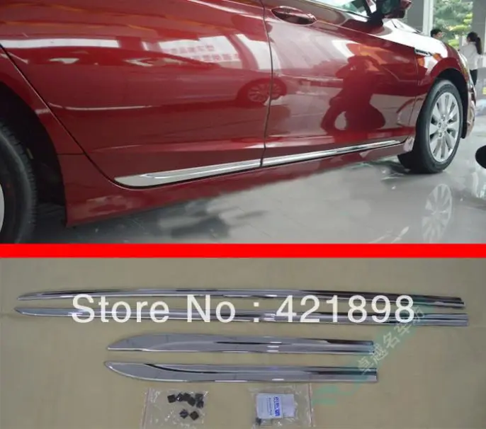 

For Honda Accord 2013 2014 2015 2016 ABS Chrome Side Door Body Molding Moulding Trim Car Accessories Stickers