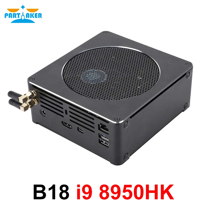 Partaker Top Gaming Computer Intel core i9 8950HK 6 Core 12 Threads 12M Cache 14nm Nuc 3