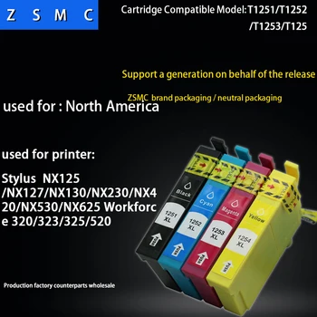 

10pcs Compatible epson 125 T1251 ink cartridge for NX125 NX127 NX420 printer