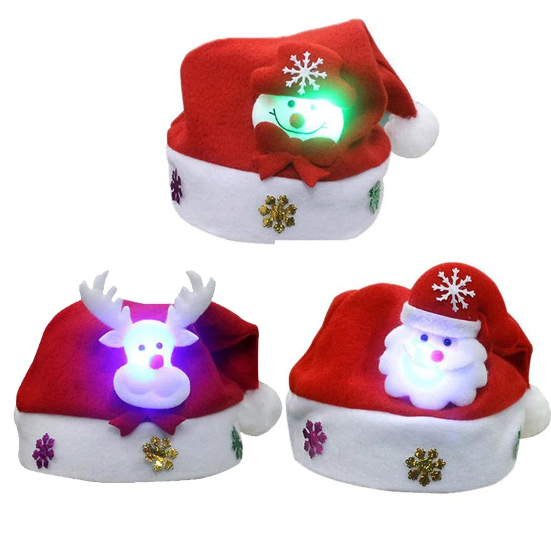 purple and white santa hat