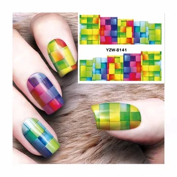 YZWLE 1 Sheet Watermark Stickers Nail Art Water Transfer Tips Decals  Beauty Temporary Tattoos Tools  8141