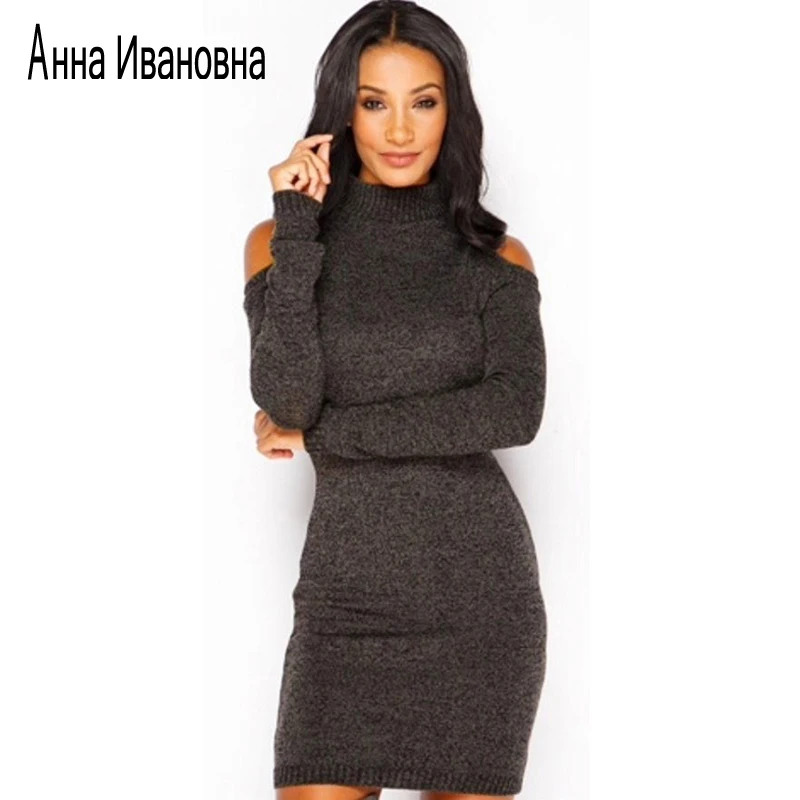 2017 Collo Alto Senza Spalline Vestito Maglione di Lana A Maglia Vestido  Moda Stile Casual Vestidos Abiti Donna Vestito LYQ047|fashion women  dress|women dresswomen fashion dress - AliExpress