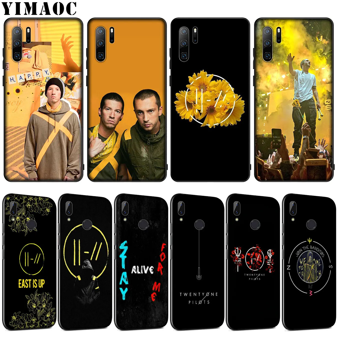 

YIMAOC Twenty one pilots pop Soft Silicone Case for Huawei P30 P20 Pro P10 P9 Lite Mini 2017 2016 Black Cover P Smart Z 2019