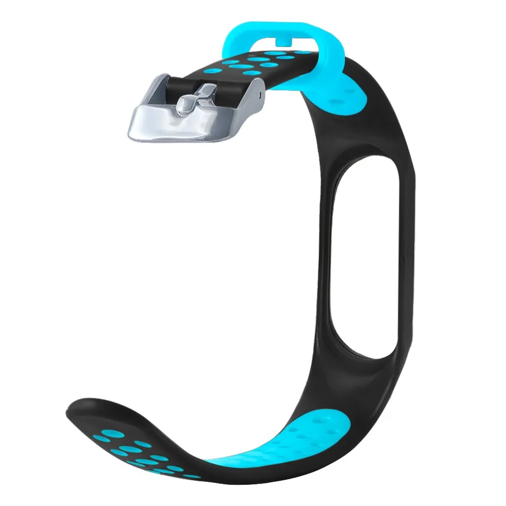 Ремешок силиконовый для Xiaomi Mi Band 3 4 сменный спортивный браслет смарт часов