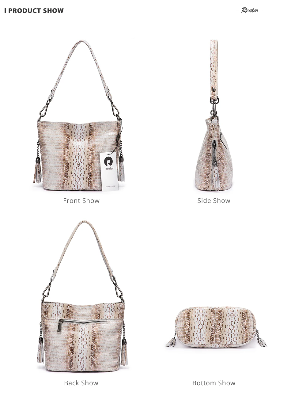 Mais real hobo bolsa de couro genuíno