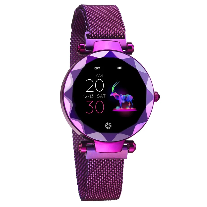 

Ravi Hi18 Bling Smart Watch women Smart Health Monitor Blood Pressure Heart Rate Smartwatch connect Android Iphone PK H1 H2