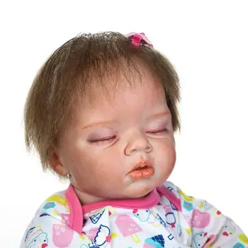 

22in. Bebe Reborn Baby Girl Doll Soft Silicone Vinyl Newborn Likelife Toys Gift Girl Toys for Kids Toddler Boy Toys