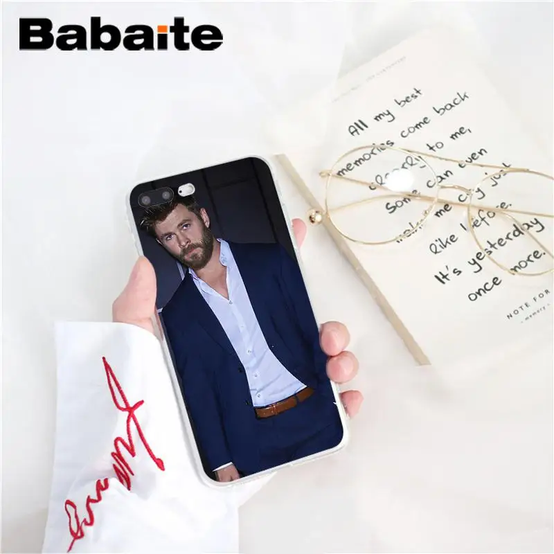 Babaite Chris Hemsworth Мстители Тор ТПУ черный чехол для телефона чехол для iPhone 6S 6plus 7plus 8 8Plus X Xs MAX 5 5S XR 10