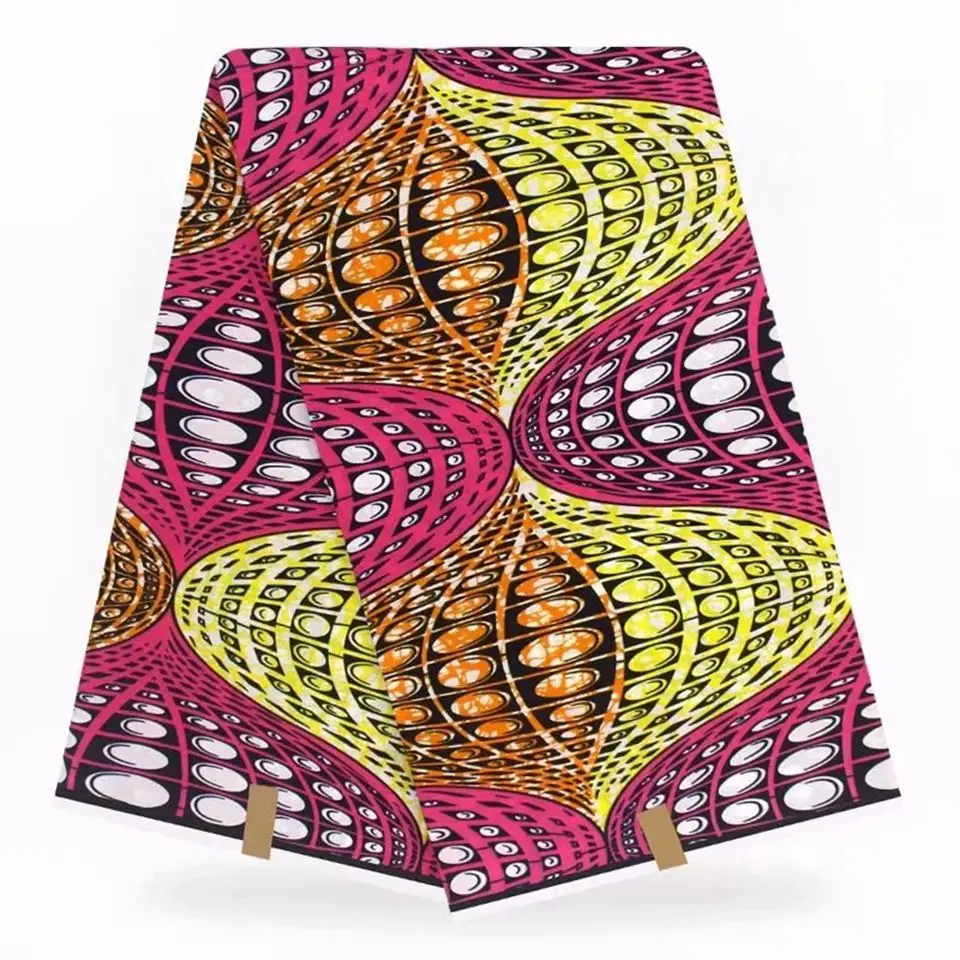 Buy Pink African Print Fabric, Ghana Textile, Ankara