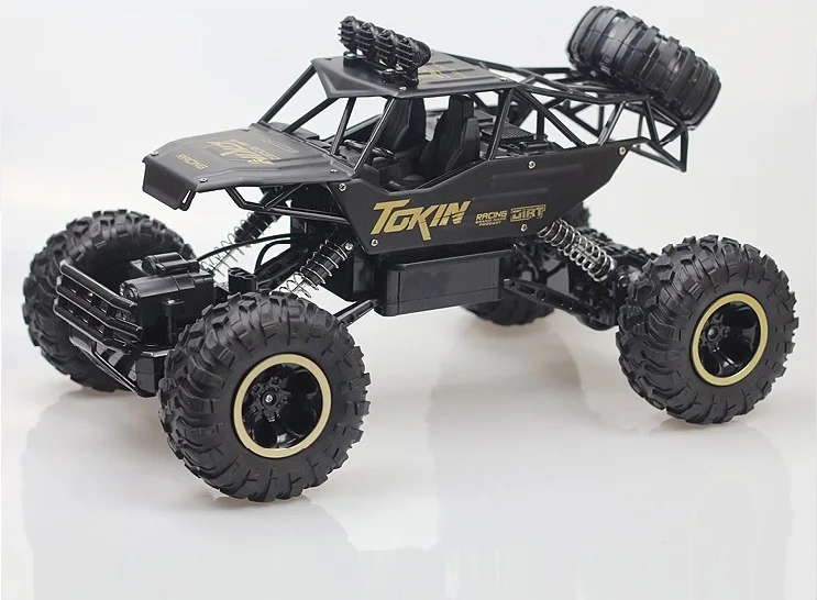 1/12 Радиоуправляемая машина 4WD альпинистская машина 4x4 с двойным приводом Bigfoot машина с дистанционным управлением модель внедорожника oys для мальчиков детей - Цвет: 37cm 1 Battery Black