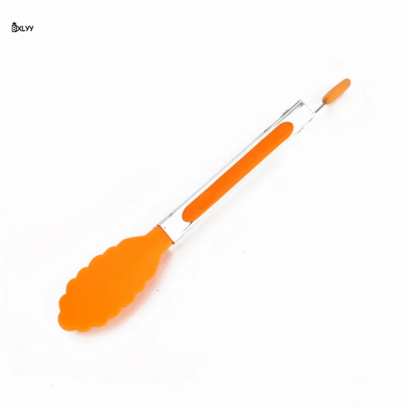 BXLYY Hot 8 Inch Nylon Can Be Hung Food Clip Baking Barbecue Clip Rust Steel Handle Steak Food Clip Kitchen Accessories.8z