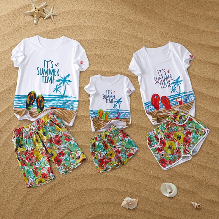 

Beach Family Matching Clothes Look Mother Daughter Father Son Bathing Swimsuits Mommy Daddy and Me Swimwear Clothing Sets