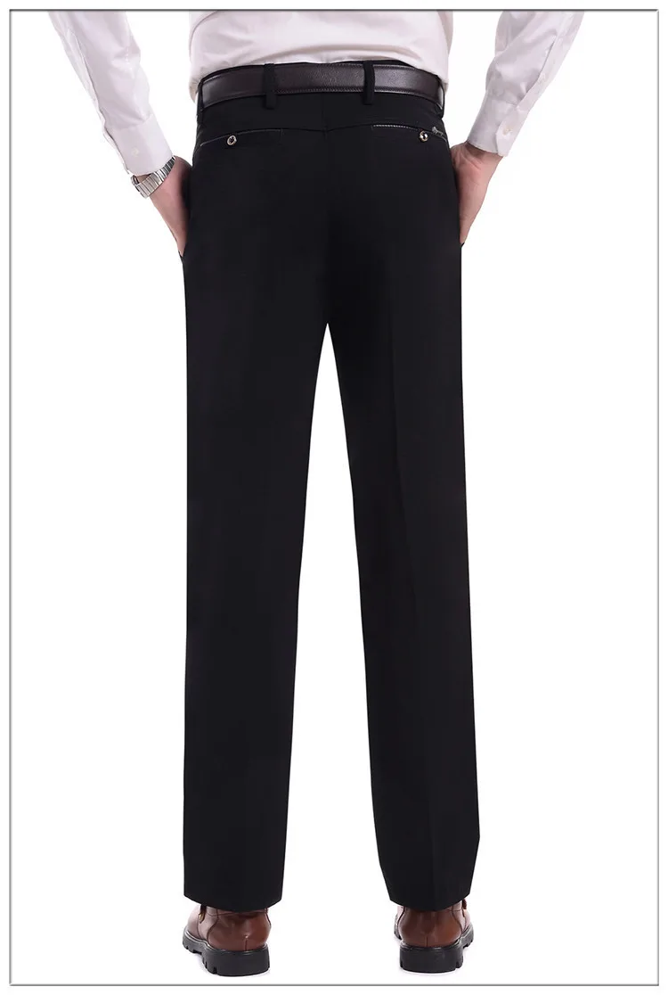 TANG мужские джентльменские не Гладильные толстые MOOWNUC облегающие деловые повседневные брюки, сохраняющие тепло Зимние Модные брюки мужские брюки