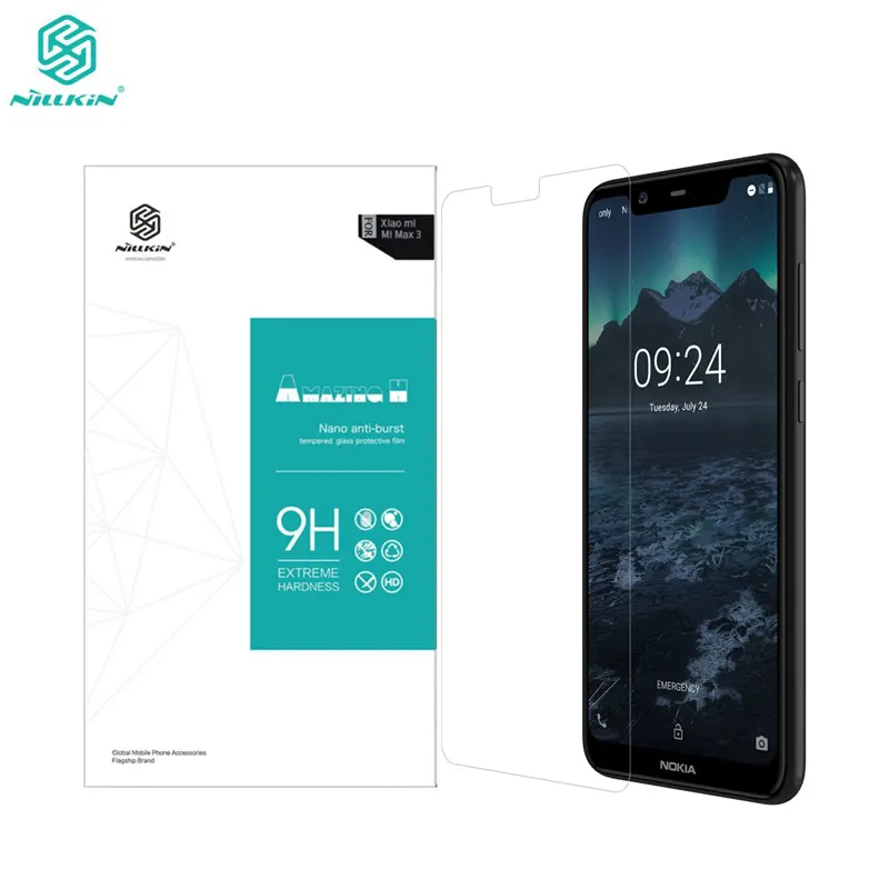 sFor Nokia 5.1 Plus Tempered Glass Nillkin Amazing H 0.33MM Screen Protector Glass for Nokia 5.1 Plus / X5