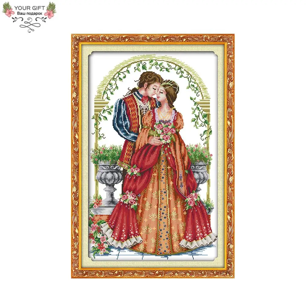 Joy Sunday 14CT 11CT Counted and Stamped Forever Love Cross Stitch kits