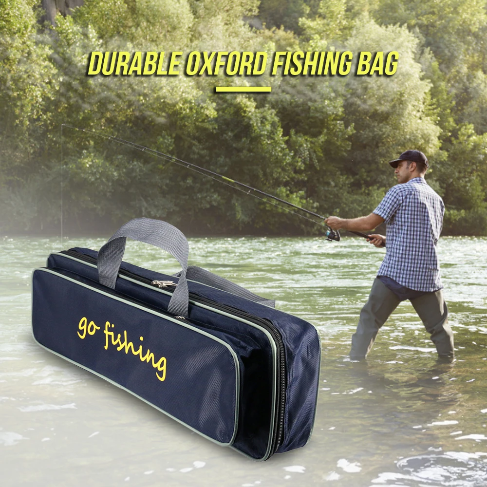 Чехол для рыболовной удочки, сумка для хранения катушки, рюкзак для рыбалки 50 см, сумка для удочки, водонепроницаемый чехол для удочки