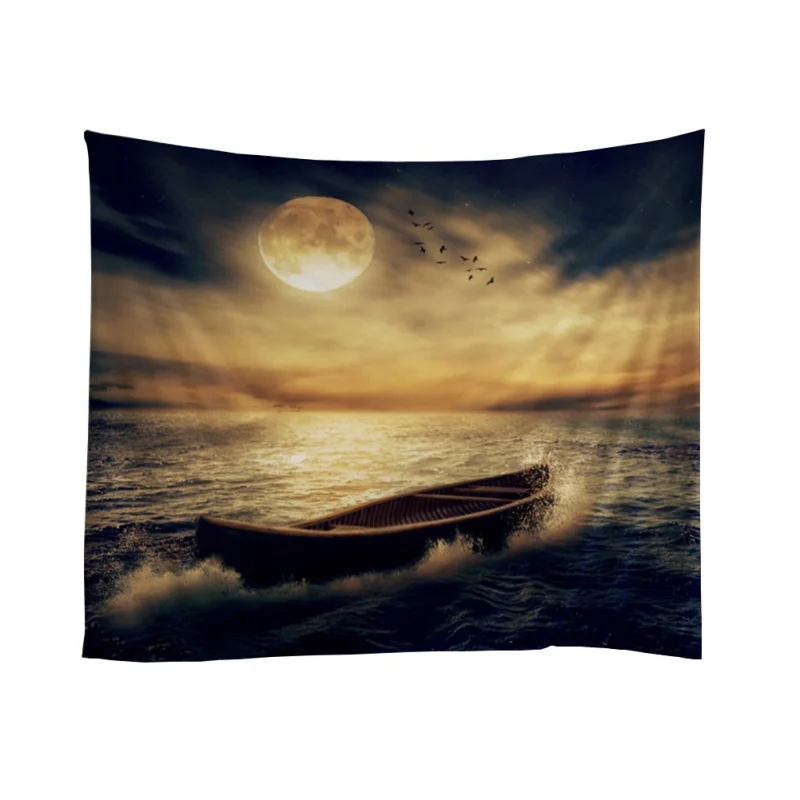 Гобелены Новый Sky земля Луна узор Гобелены хиппи гобелен общежитии Декор богемный Постельные покрывала Пледы