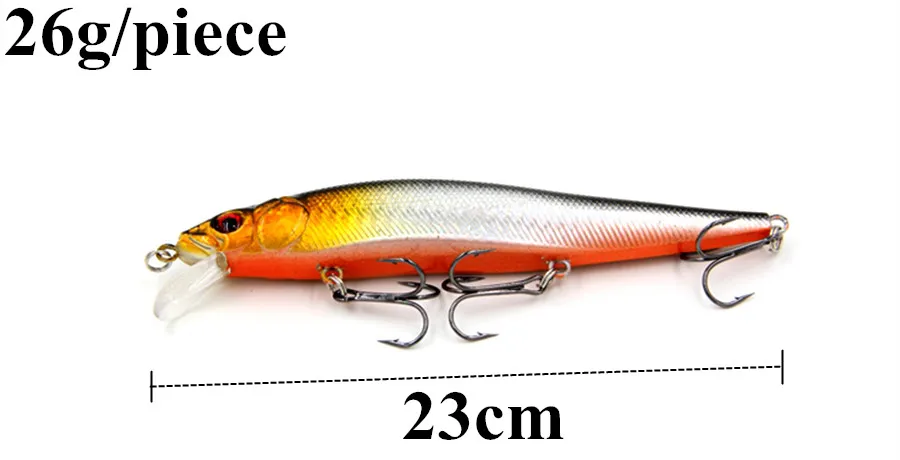 Туя 10 шт./лот Джеркбейт рыболовные приманки воблеры искусственная приманка гольян бионическая рыба Троллинг приманка Рывок Приманка окуня Калтер 13 см 26 г