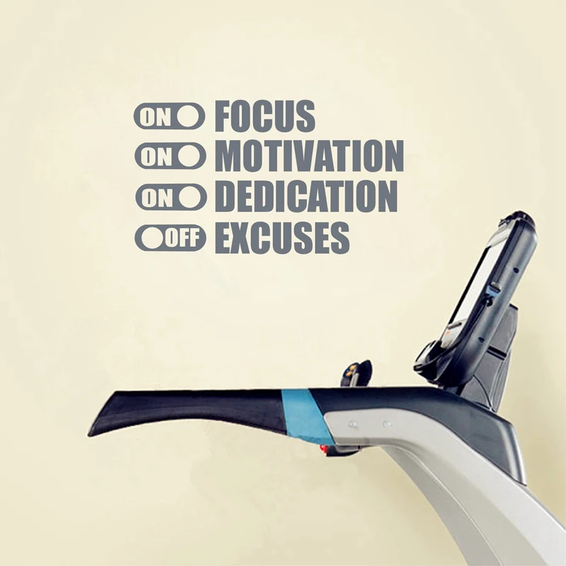 Focus On Motivation Vinyl Art Sticker Home Decor