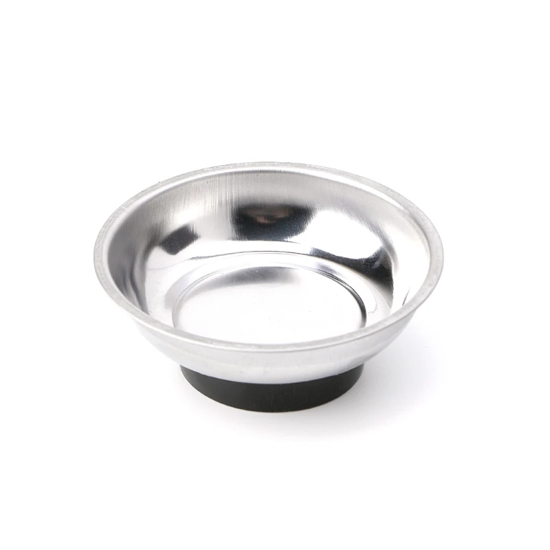 

3/4/6Inch Stainless Steel Magnetic Parts Bowl Tool Tray Nuts Bolts Screws Holder *dls*